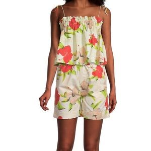 Ganni Floral Surfer Swim Shorts Sz 2 (US) NWT